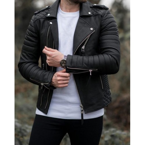 Kay Michaels Biker Leather Jacket